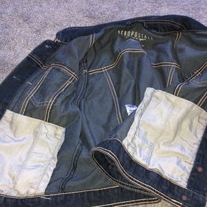 Denim cropped jacket barely worn.